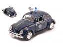 MOTORMAX MTM79589 VW BEETLE POLITIE DARK BLUE 1:24 Modellino