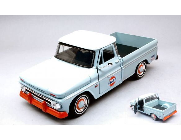 MOTORMAX MTM79648 CHEVROLET C10 FLEETSIDE PICK UP 1966 GULF 1:24 Modellino