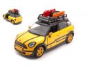 MOTORMAX MTM79752 MINI COOPER S COUNTRYMAN WITH ROOF RACK YELLOW/BLACK 1:24 Modellino