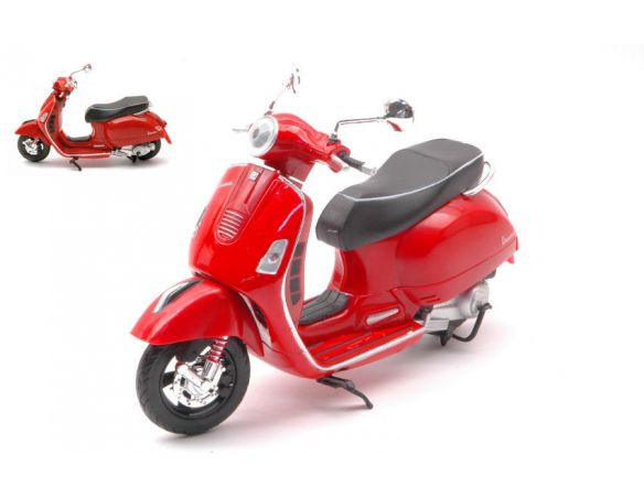 NEW RAY NY57243R VESPA GTS 300 SUPER 2008 RED 1:12 Modellino