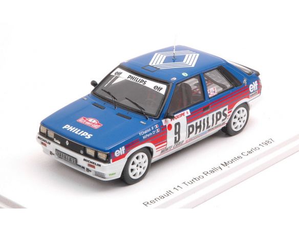 SPARK MODEL S5569 RENAULT 11 TURBO N.8 RALLY MONTE CARLO 1987 CHATRIOT-PERIN 1:43 Modellino