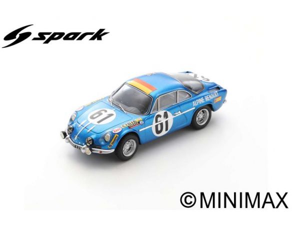 SPARK MODEL S6102 ALPINE A110 N.61 LM 1968 M.NUSBAUMER-J.BOURDON 1:43 Modellino