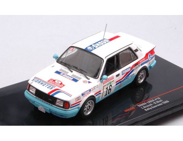 IXO MODEL RAC336 SKODA 130 LR N.16 RALLY SANREMO 1986  KRECER-MOTL 1:43 Modellino