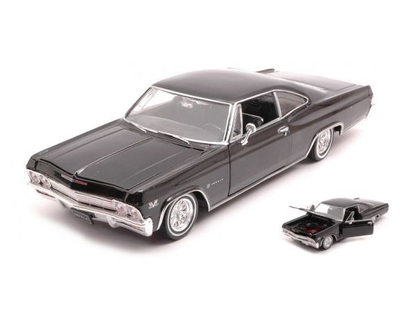 WELLY WE22417LR-BK CHEVROLET IMPALA SS 396 TUNING BLACK 1:24 Modellino