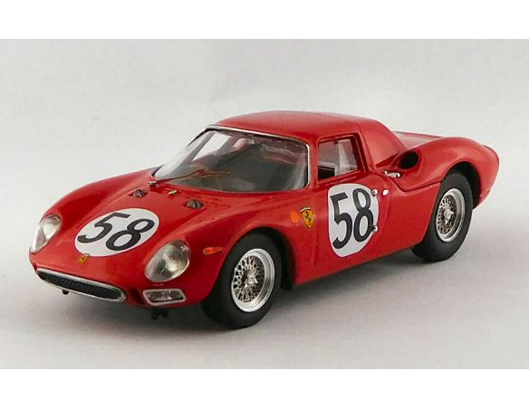 BEST MODEL BT9478-2 FERRARI 250 LM N.A.R.T. N.58 LM 1964 J.RINDT-D.PIPER 1:43 Modellino