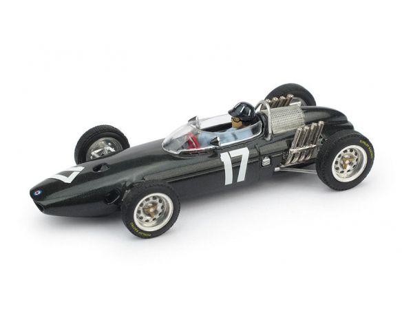 BRUMM BM0322CH BRM P 57 GRAHAM HILL 1962 N.17 HOLLAND GP WORLD CHAMPION W/PILOTE 1:43 Modellino