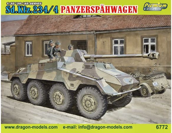 DRAGON D6772 SD.KFZ.234/4 KIT 1:35 Modellino