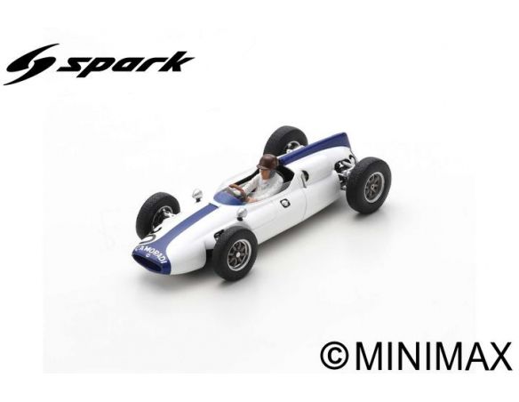 SPARK MODEL S8062 COOPER T53 IAN BURGESS 1961 N.30 GERMAN GP 1:43 Modellino