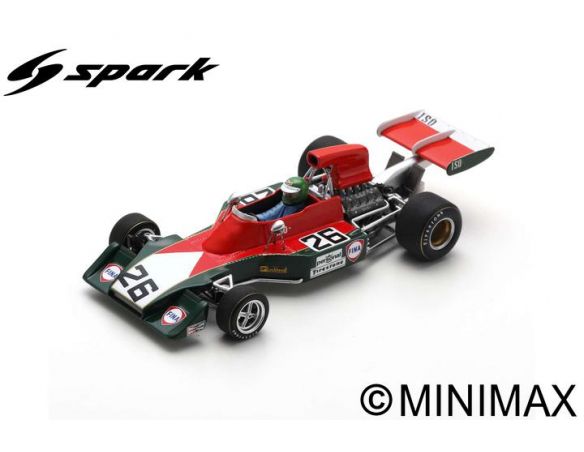 SPARK MODEL S7571 ISO IR HENRI PESCAROLO 1973 N.26 FRENCH GP 1:43 Modellino