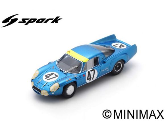 SPARK MODEL S5688 ALPINE A210 N.47 LM 1967 J-C.ANDRUET-R.BOUHARDE 1:43 Modellino