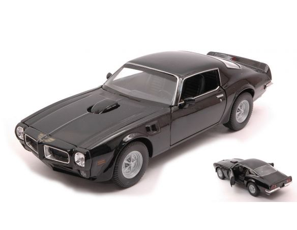 WELLY WE24075BK PONTIAC FIREBIRD TRANS AM 1972 BLACK 1:24 Modellino