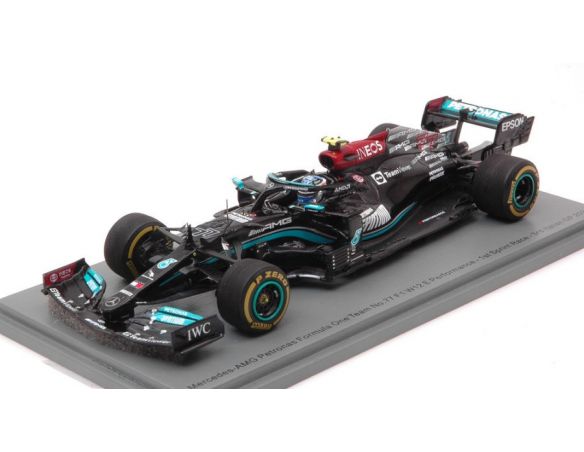 SPARK MODEL S7691 MERCEDES W12 E VALTTERI BOTTAS 2021 N.77 3rd ITALY GP 1:43 Modellino