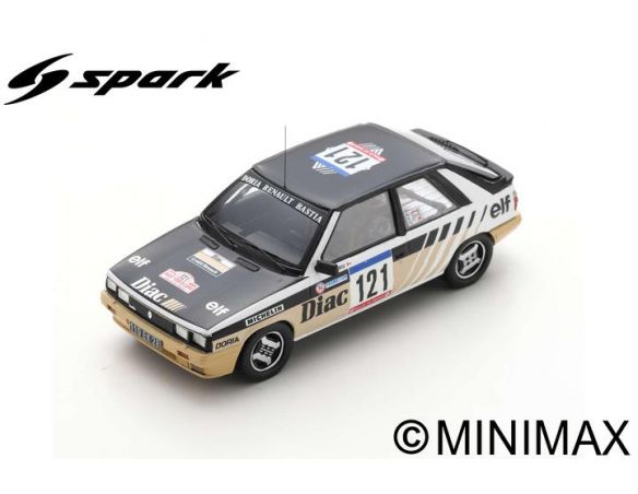 SPARK MODEL S5572 RENAULT 11 TURBO N.121 TDC RALLY FRANCE 1984 J.P.DERIU-J.MARIANI 1:43 Modellino