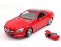 WELLY WE24041HR MERCEDES SL500 2012 HARD TOP RED 1:24 Modellino