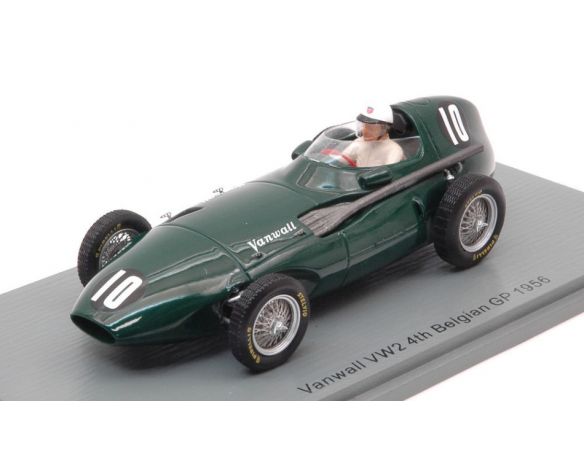 SPARK MODEL S7203 VANWALL VW2 HARRY SCHELL 1956 N.10 4th BELGIAN GP 1:43 Modellino