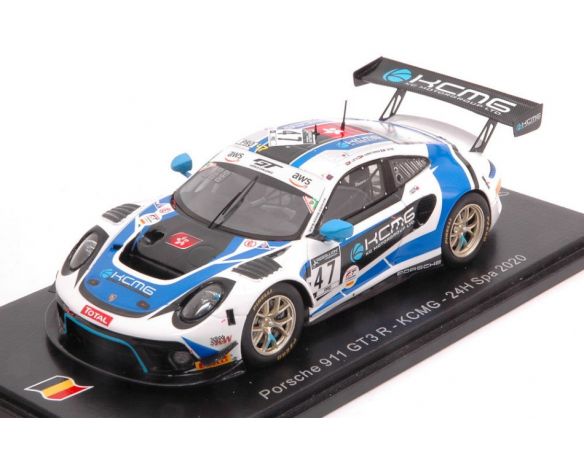 SPARK MODEL SB379 PORSCHE 911 GT3 N.47 24 H SPA 2020 LIETZ-CHRISTENSEN-ESTRE 1:43 Modellino