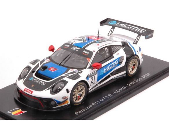 SPARK MODEL SB401 PORSCHE 911 GT3 N.21 24 H SPA 2020 BURDON-IMPERATORI-LIBERATI 1:43 Modellino