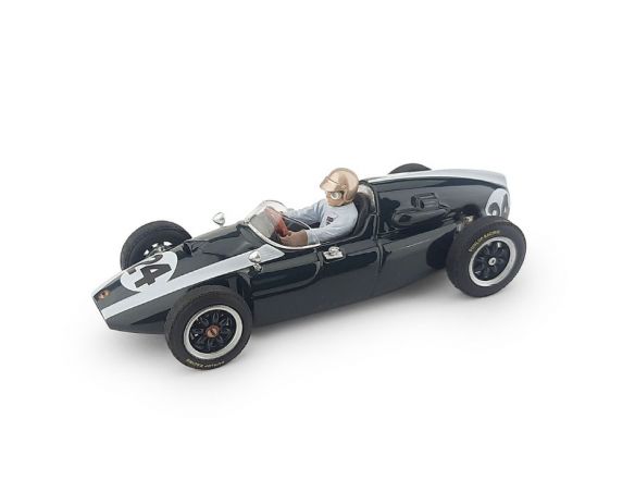 BRUMM BM0278CH COOPER J.BRABHAM 1959 N.24 WINNER MONACO GP WORLD CHAMPION + PILOTA 1:43 Modellino