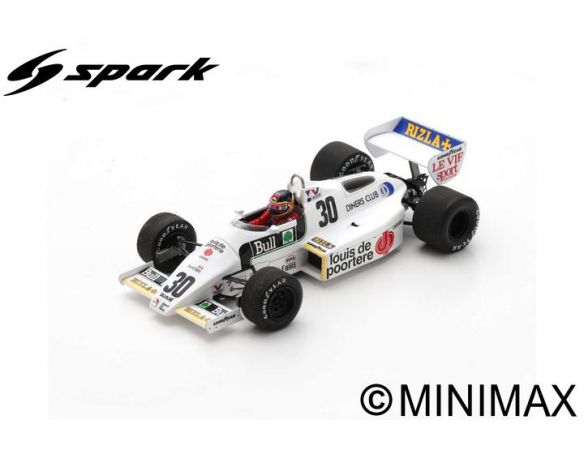 SPARK MODEL S5786 ARROWS A6 THIERRY BOUTSEN 1983 N.30 BELGIAN GP 1:43 Modellino