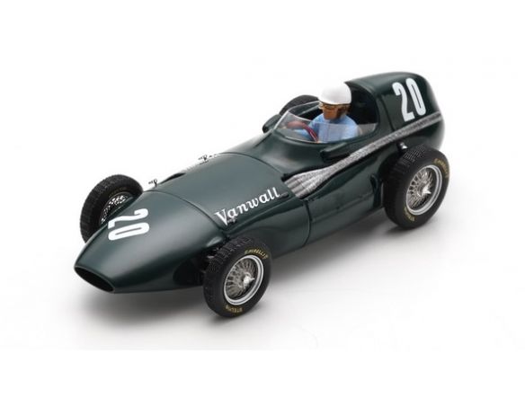 SPARK MODEL S7205 VANWALL VW5 ROY SALVADORI 1957 N.20 FRENCH GP 1:43 Modellino