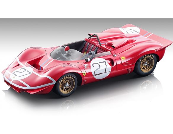 TECNOMODEL TMD18251B FERRARI 350 P4 CAN AM N.27 LAGUNA SECA 1967 G.WILLIAMS 1:18 Modellino