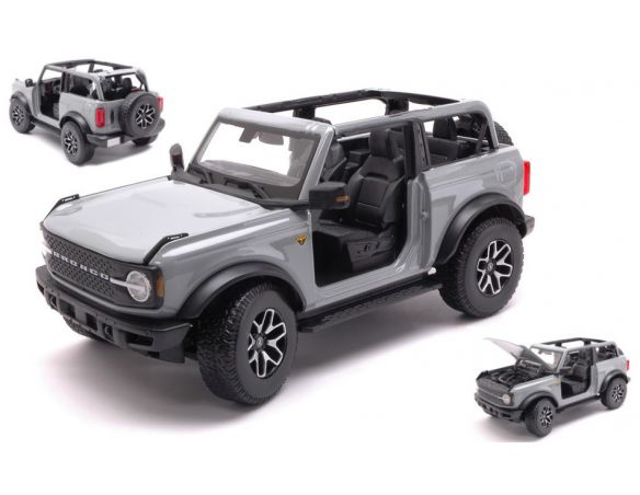 MAISTO MI31457G FORD BRONCO 2021 MOUSE GREY 1:18 Modellino