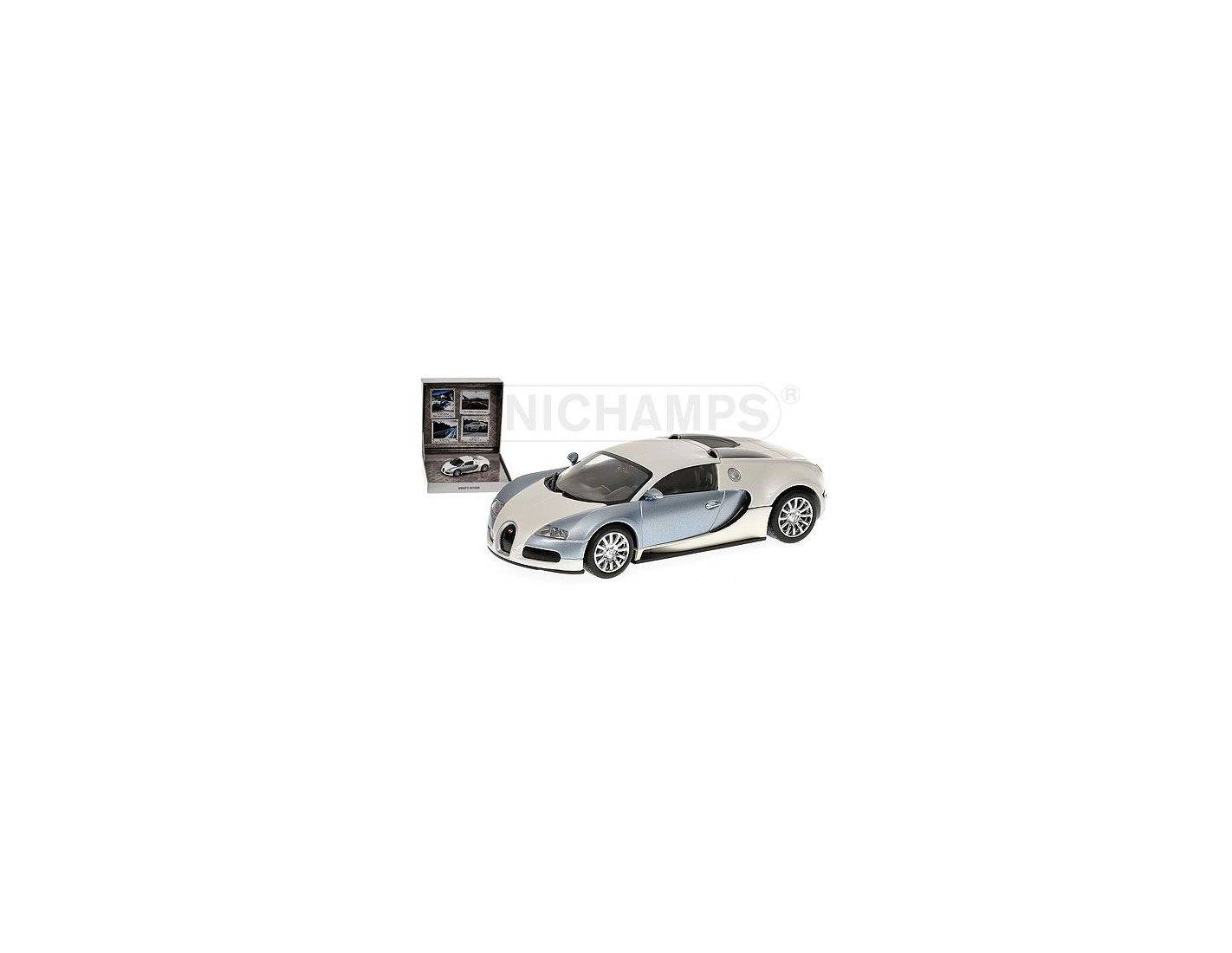 MINICHAMPS 519431101 BUGATTI VEYRON 2009 POLAR METALLIC & PEARL TOP GEAR  Modellino