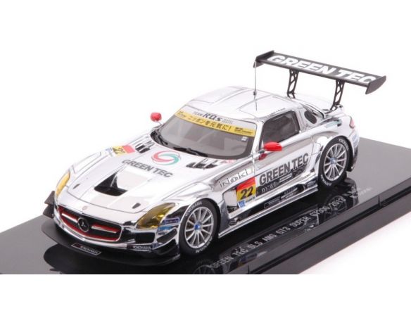 EBBRO EB44932 GREEN TEC SLS AMG GT3 N.22 SUPER GT300 2013 H.WADA-M.JYONAI 1:43 Modellino