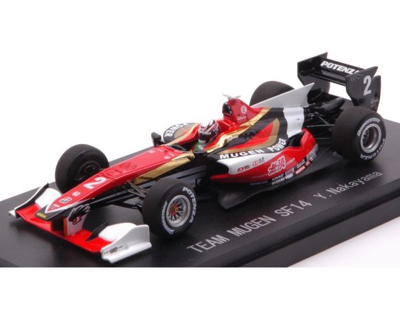 EBBRO EB45115 TEAM MUGEN SF14 N.2 SUPER FORMULA 2014 Y.NAKAYAMA 1:43 Modellino