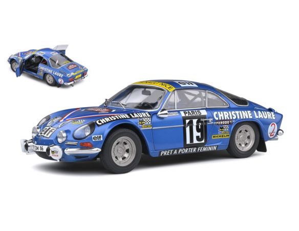 SOLIDO SL1804204 ALPINE A110 1600S N.19 RALLY MONTE CARLO 1976 MOUTON 1:18 Modellino