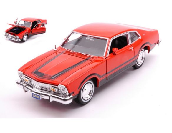 MOTORMAX MTM73332O FORD MAVERICK GRABBER 1974 ORANGE/BLACK 1:24 Modellino