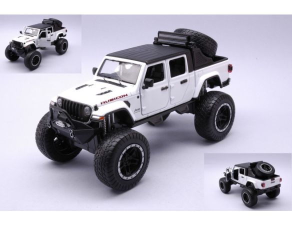 MOTORMAX MTM79145 JEEP GLADIATOR RUBICON 2021 WHITE 1:24 Modellino