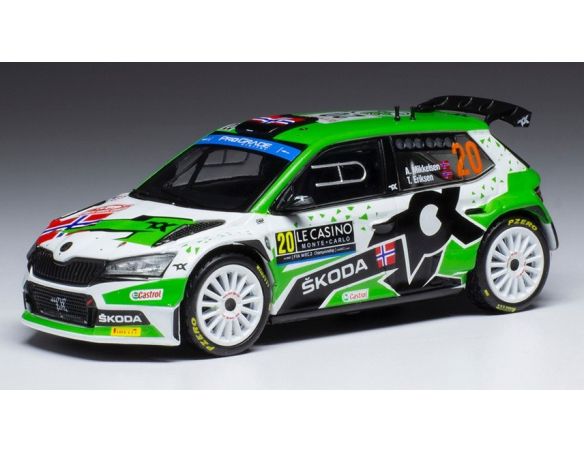 IXO MODEL RAM839 SKODA FABIA RALLY2 EVO N.20 RALLY MONTE CARLO 2022 MIKKELS./TORST.1:43 Modellino