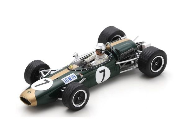 SPARK MODEL S7093 BRABHAM BT22 CHRIS IRWIN 1966 N.7 BRITISH GP 1:43 Modellino