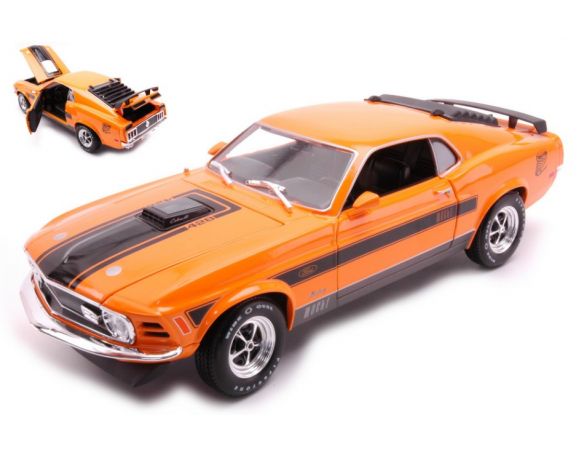 MAISTO MI31453O FORD MUSTANG MACH 1 1970 ORANGE 1:18 Modellino