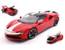 BBURAGO BU16911 FERRARI SF90 STRADALE ASSETTO FIORANO RED/WHITE SIGNATURE 1:18 Modellino