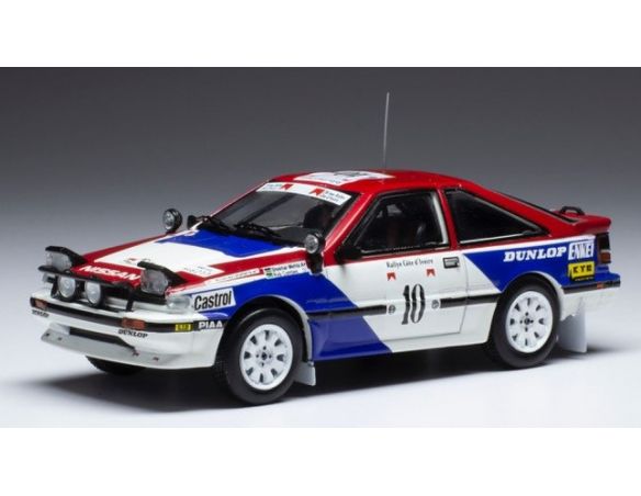 IXO MODEL RAC402B NISSAN 200 SX N.10 RALLY COTE D'IVOIRE 1987MEHETA/COMBES 1:43 Modellino