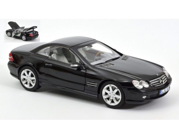 NOREV NV183840 MERCEDES SL 500 2003 BLACK 1:18 Modellino