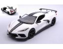 MAISTO MI31534W CHEVROLET CORVETTE STINGRAY COUPE' HIGH WING 2020 WHITE 1:24 Modellino