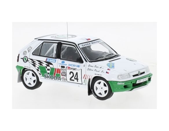 IXO MODEL RAC413B SKODA FELICIA KIT CAR N.24 RALLY SWEDEN 1995 SIBERA/GROSS 1:43 Modellino