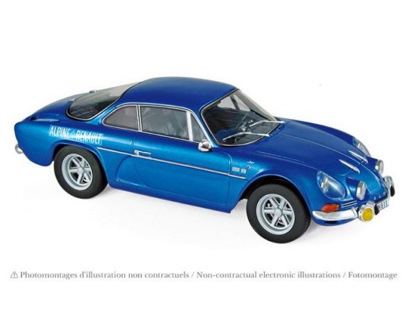 NOREV NV185307 ALPINE A110 1600S 1972 BLUE WITH SIDE LOGO 1:18 Modellino