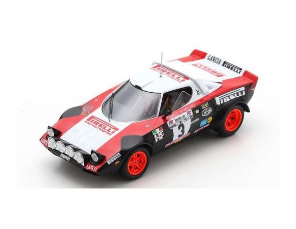 SPARK MODEL S9093 LANCIA STRATOS HF N.3 CHAMP.EUROPE RALLYES 1978 CARELLO-PERISSINOT 1:43 Modellino