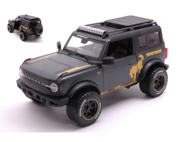 MAISTO MI32541 FORD BRONCO WILDTRAK OFF ROAD 2021 BLACK 1:24 Modellino