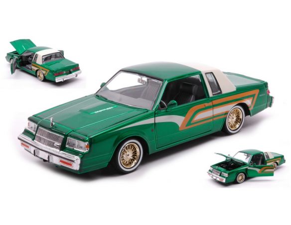 MOTORMAX MTM79023 BUICK REGAL 1987 GREEN 1:24 Modellino