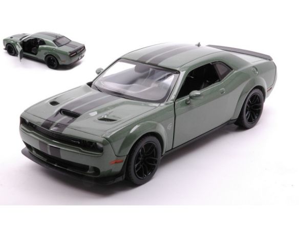 MOTORMAX MTM79350GN DODGE CHALLENGER SRT HELLCAT 2018 WIDE-BODY GREEN 1:24 Modellino