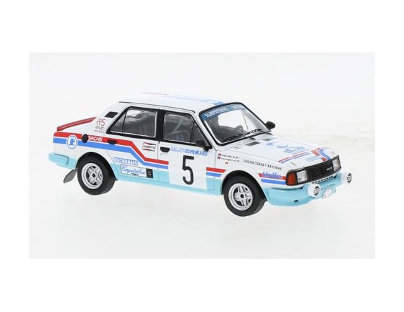 IXO MODEL RAC408B.22 SKODA 130 L N.5 RALLY BOHEMIA 1988HAUGLAND/WILLIS 1:43 Modellino