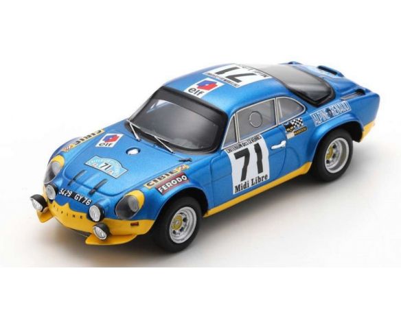 SPARK MODEL SF135 ALPINE A110 N.71 WINNER CRIT.DE CEVENNES 1971 B.DARNICHE-A.MAHE 1:43 Modellino