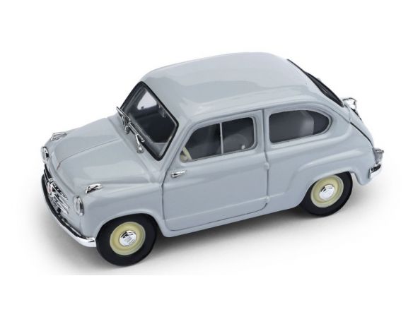 BRUMM BM0247-03 FIAT 600 1a SERIE 1955 GRIGIO PERLA 1:43 Modellino