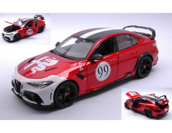 BBURAGO BU01449 ALFA ROMEO GIULIA GTA N.99 RACING 2020 1:18 Modellino