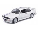 BBURAGO BU21100W BMW M3 (E30) 1988 WHITE/BLUE 1:24 Modellino